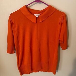 Top shop orange sweater blouse